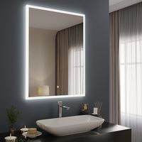 Товар: Зеркало с LED-подсветкой SIENA (68,5*91,5) /AQUA DE MARCO Sien70/90 - фото 2 Зеркало с LED-подсветкой SIENA (68,5*91,5) /AQUA DE MARCO Sien70/90 — фото 2, Зеркала в ванную комнату