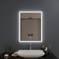 Зеркало с LED-подсветкой SIENA (60*80) /AQUA DE MARCO Sien60/80 — фото 1, Зеркала в ванную комнату