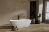 Ванна из искусственного камня ABBER Stein белая матовая арт-AS9632 — фото 9, Ванны из искусственного камня