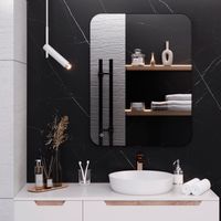 Зеркало с LED-подсветкой MILAN (70*90) /AQUA DE MARCO MIL70/90 — фото 3, Зеркала в ванную комнату