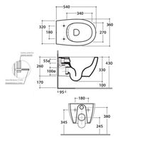 Унитаз GLOBO 4ALL подвесной безободковый цвет белый арт-MDS03BI — фото 3, Подвесные унитазы