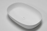 Раковина накладная ABBER Stein AS2633 белая матовая — фото 3, Раковины накладные