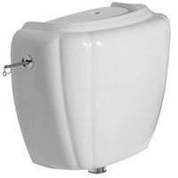 Бачок GLOBO PAESTUM настенный на высокой трубе высокий цвет белый PA010BI — фото 1, Комплектующие для туалета