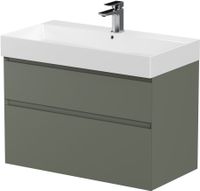 Тумба под раковину Allen Brau Infinity 85 1.210026.CGM олива матовый — фото 9, Тумбы под раковину