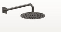 Верхний душ, Gessi, Rilievo, тип установки-настенный, ширина, мм-250, глубина, мм-250, высота, мм-161, форма-круглая, держатель-есть, размер держателя-389, цвет-Black Metal Brushed PVD, поворотная с шарниром, с защитой от известкового налёта арт-59148.707 — фото 2, Верхние души