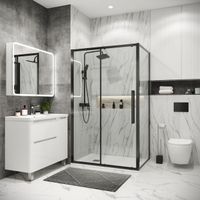 Боковая стенка Grossman Cosmo (100х195) графит сатин,стекло прозрачное, 1 место арт-200.K33.02.100.42.00 — фото 2, Боковые стенки