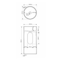 Раковина отдельностоящая ABBER Stein AS2516-H белая матовая — фото 4, Раковины напольные
