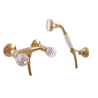 Смеситель Brilliance для душа с душевым комплектом, подвижный держатель, арт-BRILLIANCE180.5/2Z — фото 1, Смеситель для душа