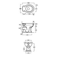 Товар: Унитаз SIMAS LANTE напольный приставной или к бачку с горизонтальным сливом цвет белый LA02 - фото 2 Унитаз SIMAS LANTE напольный приставной или к бачку с горизонтальным сливом цвет белый LA02 — фото 2, Подвесные унитазы