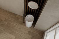 Раковина отдельностоящая ABBER Stein AS2516-H белая матовая — фото 2, Раковины напольные