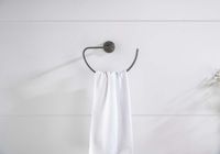 БЕТТА полотенцедержатель овальный, оружейная сталь арт-AQ4621BGM — фото 4, Полотенцедержатели