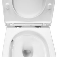 Унитаз подвесной Azario VELA 360х480х360 безободковый, система смыва "Торнадо", с быстросъемным сиденьем микролифт арт-AZ-2480 — фото 4, Подвесные унитазы