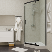 Ограждение VIVA90B N душевое Ceruttispa без поддона (90x90x195) — фото 346, Прямоугольные душевые уголки