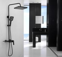 Душевая система BELZ , черный арт-B24572-7 — фото 1, Душевые стойки