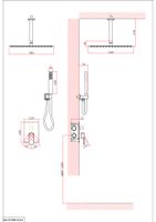 Душевая система встраиваемая D&K Bayern.Liszt , хром арт-DA1515801A19 — фото 2, Встраиваемые душевые комплекты