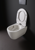 Унитаз Scarabeo GLAM BICOLORS подвесной безободковый цвет белый матовый чаша внутри глянцевая арт-5201/TW B41 — фото 2, Подвесные унитазы