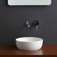 Раковина Scarabeo GLAM накладная без перелива без отверстий цвет белый матовый арт-1808 41 — фото 3, Раковины накладные