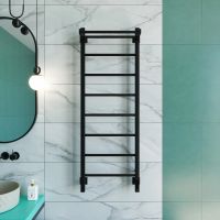 Товар: Полотенцесушитель электрический Grota App 430х1200 черный App 430х1200 RAL9005 EL - фото 6 Полотенцесушитель электрический Grota App 430х1200 черный App 430х1200 RAL9005 EL — фото 6, Электрические полотенцесушители