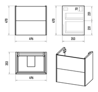 Тумба под раковину арт-TOY-09050-0102Я — фото 5, Тумбы под раковину