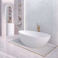 Ванна CALIPSO 165,5 см из литьевого мрамора NOVA GEL / Aqua de Marco 1165WCAL_GEL — фото 1, Ванны