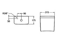 Бачок для унитаза Ideal Standard CONNECT CUBE нижняя подводка арт-E797001 — фото 1, Комплектующие для туалета