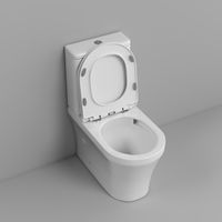 Унитаз напольный Grossman Tornado (650х380х795) безободковый,белый с тонкой крышкой,микролифт,смыв торнадо,2 места арт-GR-4485SQ — фото 9, Напольные унитазы