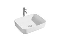 Раковина накладная для установки на столешницу AQUATEK ВЕГА 500*390*130, матовый белый арт-AQ5515-MW — фото 4, Раковины накладные