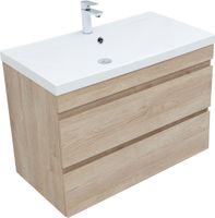 Тумба под раковину Aquanet Нота New 90 дуб светлый 00334199 — фото 4, Тумбы под раковину