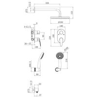 Смеситель Lemark Linara для душа, встраиваемый арт-LM0429C — фото 7, Встраиваемые душевые комплекты