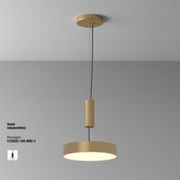 Потолочный светильник Technical арт-C032CL-36W3K-RD-MG — фото 3, Подвесные светильники