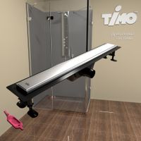 Товар: К-т водоотводящий желоб SP10-700 из пластика, с порогами из нерж. стали + Декор. вставка PG10-700 арт-SP10700-PG10700 - фото 1 К-т водоотводящий желоб SP10-700 из пластика, с порогами из нерж. стали + Декор. вставка PG10-700 арт-SP10700-PG10700 — фото 1, Душевые лотки