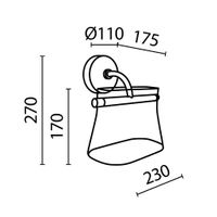 Товар: Настенный светильник (бра) Maytoni MOD170WL-L8BS3K2 - фото 3 Настенный светильник (бра) Maytoni MOD170WL-L8BS3K2 — фото 3, Бра