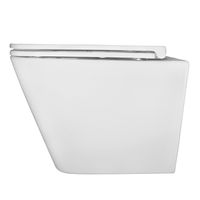 Унитаз подвесной Azario PRO 340х490х350 безободковый, слив "скрытое Торнадо", в комплекте с быстросъемным сидением микролифт (PRO-002 UQ3) арт-PRO-0002 UQ3 — фото 9, Подвесные унитазы