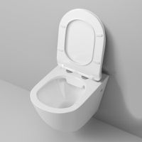 Унитаз подвесной Grossman (560х360х350) безободковый,белый с тонкой крышкой,микролифт,1 место арт-GR-4411S — фото 3, Подвесные унитазы