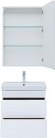 Мебель для ванной Aquanet София 60 белый глянец (2 ящика) арт-00274197 — фото 7, Комплекты мебели для ванной