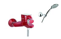 Смеситель для ванны Fiore KEVON CHIC , хром/красный арт-81RX8150 — фото 1, Смеситель для ванны