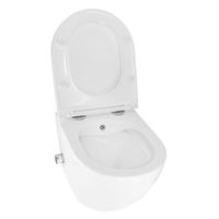 Унитаз подвесной Azario Grado 365х495х365 безободковый, с функцией биде, с быстросъемным сиденьем микролифт арт-AZ-046E-NR — фото 3, Подвесные унитазы