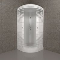 ДК Полосы 90*90 А (7 мест+сифон D90) арт-Щ0000061842 — фото 11, Душевые кабины