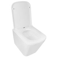 Унитаз подвесной Azario Teramo 340х490х350 безободковый, система слива "Скрытое торнадо", в комплекте с сиденьем микролифт арт-AZ-0052-UQ3 — фото 1, Подвесные унитазы