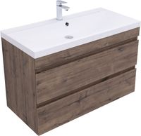 Тумба под раковину Aquanet Нота New 100 дуб веллингтон табак арт-00334194 — фото 3, Тумбы под раковину