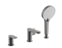 Смеситель на борт ванны BELZ , оружейная сталь арт-B66713-3 — фото 1, Смесители на борт ванны