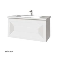 МОДО Кварта тумба 100 с интегрированной ручкой арт-35715-SF027 — фото 1, Тумбы под раковину