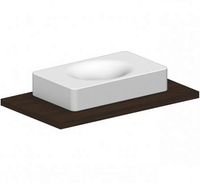 Раковина Scarabeo FUJI подвесная или накладная без перелива без отверстий цвет белый арт-6002 — фото 1, Раковины накладные