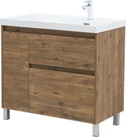 Тумба под раковину Aquanet Nova Lite 2.0 90 напольная, дуб рустикальный, правая арт-00346345 — фото 6, Тумбы под раковину