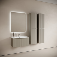 Тумба подвесная SANCOS Code 785х453х400, c одним ящиком оснащенным доводчиками, цвет серая платина , арт. CD80GP — фото 3, Комоды и тумбы для ванной комнаты