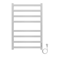 Полотенцесушитель электрический AZARIO PALERMO 500/800 квадрат, 8 секций, диммер справа, белый арт-AZ83858W — фото 1, Электрические полотенцесушители