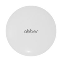 Накладка на слив для раковины ABBER AC0014MW белая матовая, керамика — фото 1, Комплектующие для душевого оборудования