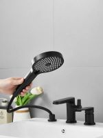 Смеситель на борт ванны BELZ, черный, арт-B66713-7 — фото 5, Смесители на борт ванны