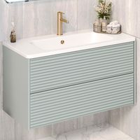 Тумба подвесная PARMA 100 /мята/ AQUA DE MARCO 20100MINTPAR — фото 1, Тумбы под раковину