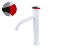 Товар: Смеситель для раковины Bronze de Luxe , белый/красный арт-9008W-R - фото 1 Смеситель для раковины Bronze de Luxe , белый/красный арт-9008W-R — фото 1, Смесители для раковины